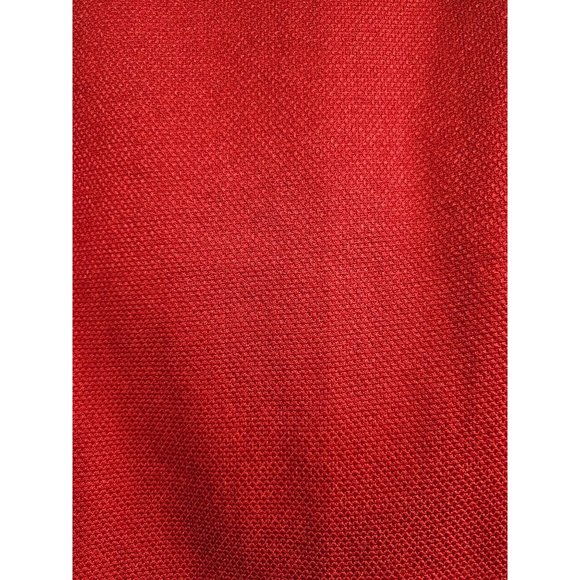 Anne Klein Skirt size 10 Petite red woven cotton - Picture 4 of 7